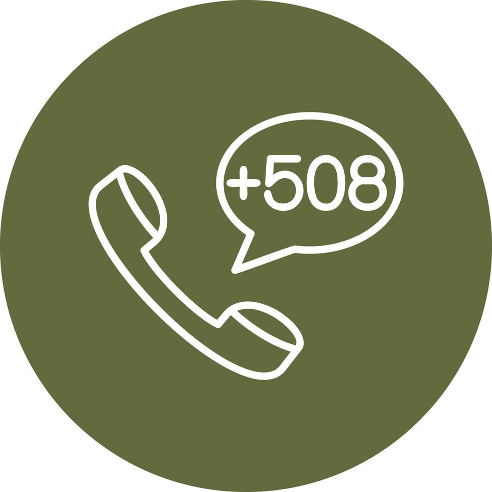Saint Pierre and Miquelon Dial code Vector Icon