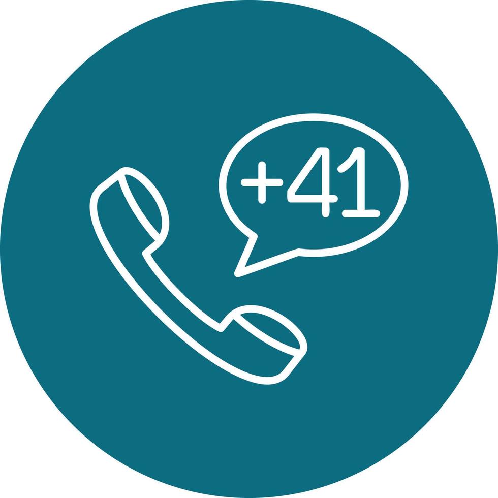 Switzerland Dial code Vector Icon