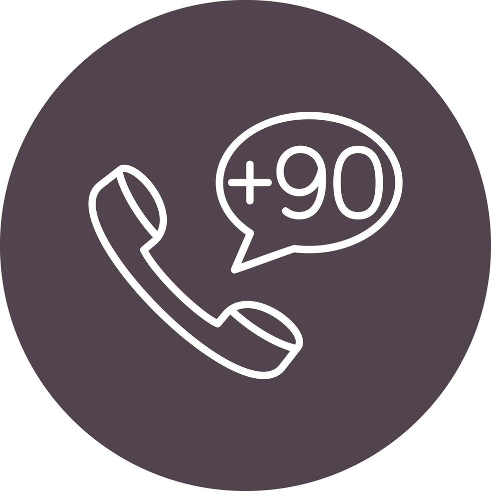 Turkey Dial code Vector Icon