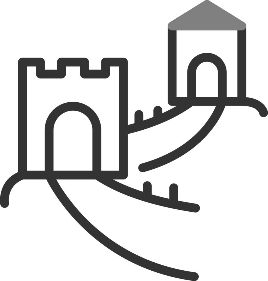 Great Wall Of China Vector Icon