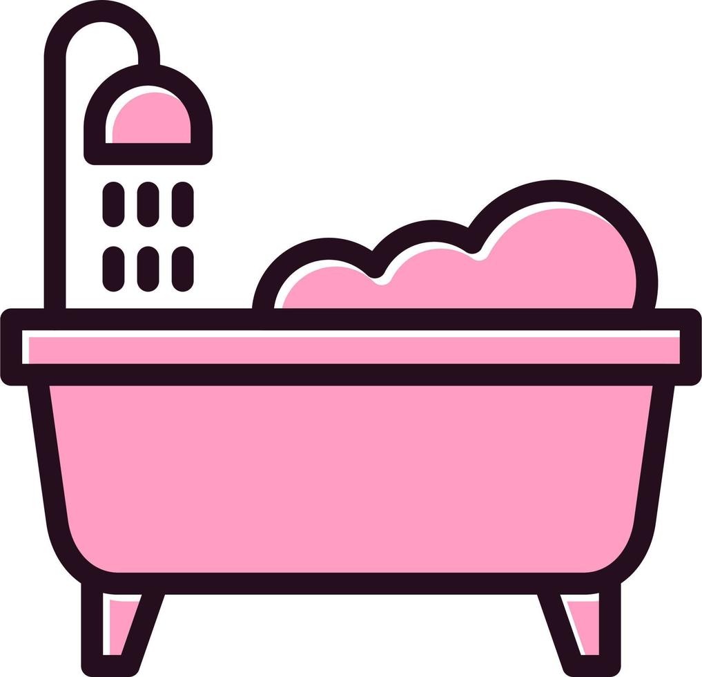 Bathtub Cleaning Vector Icon