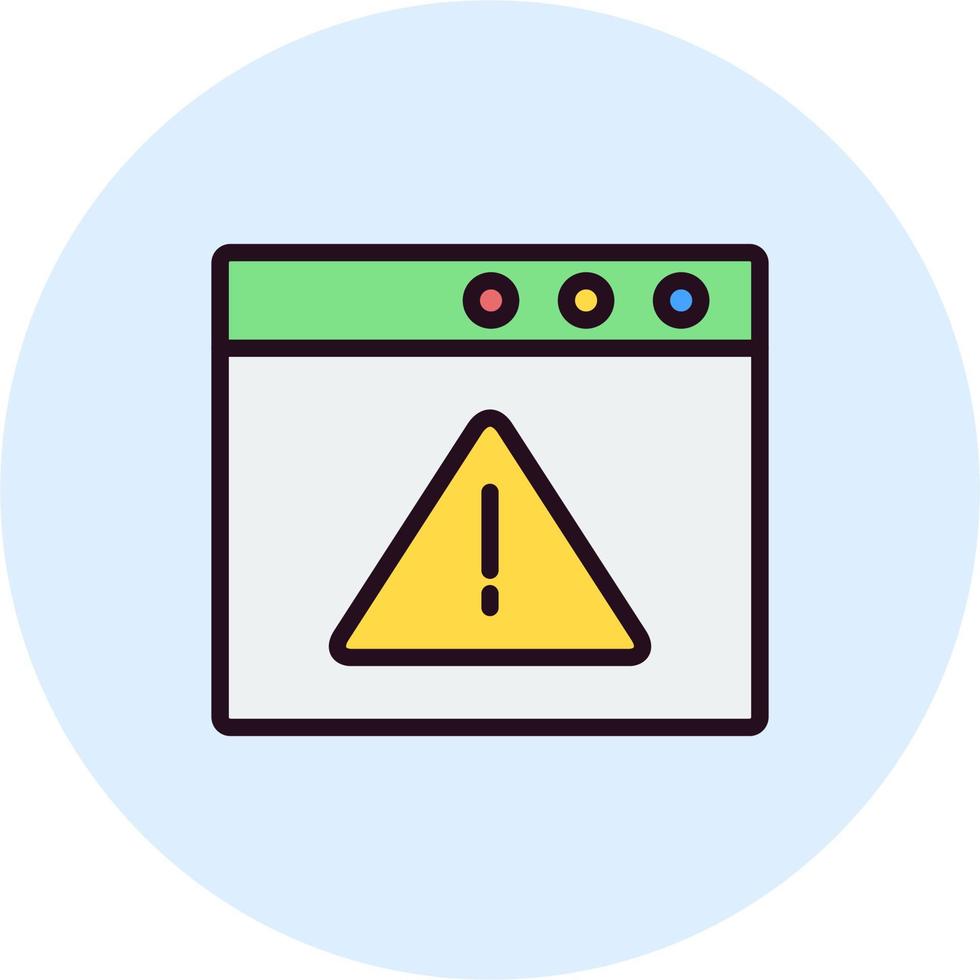 Browser Warning Vector Icon