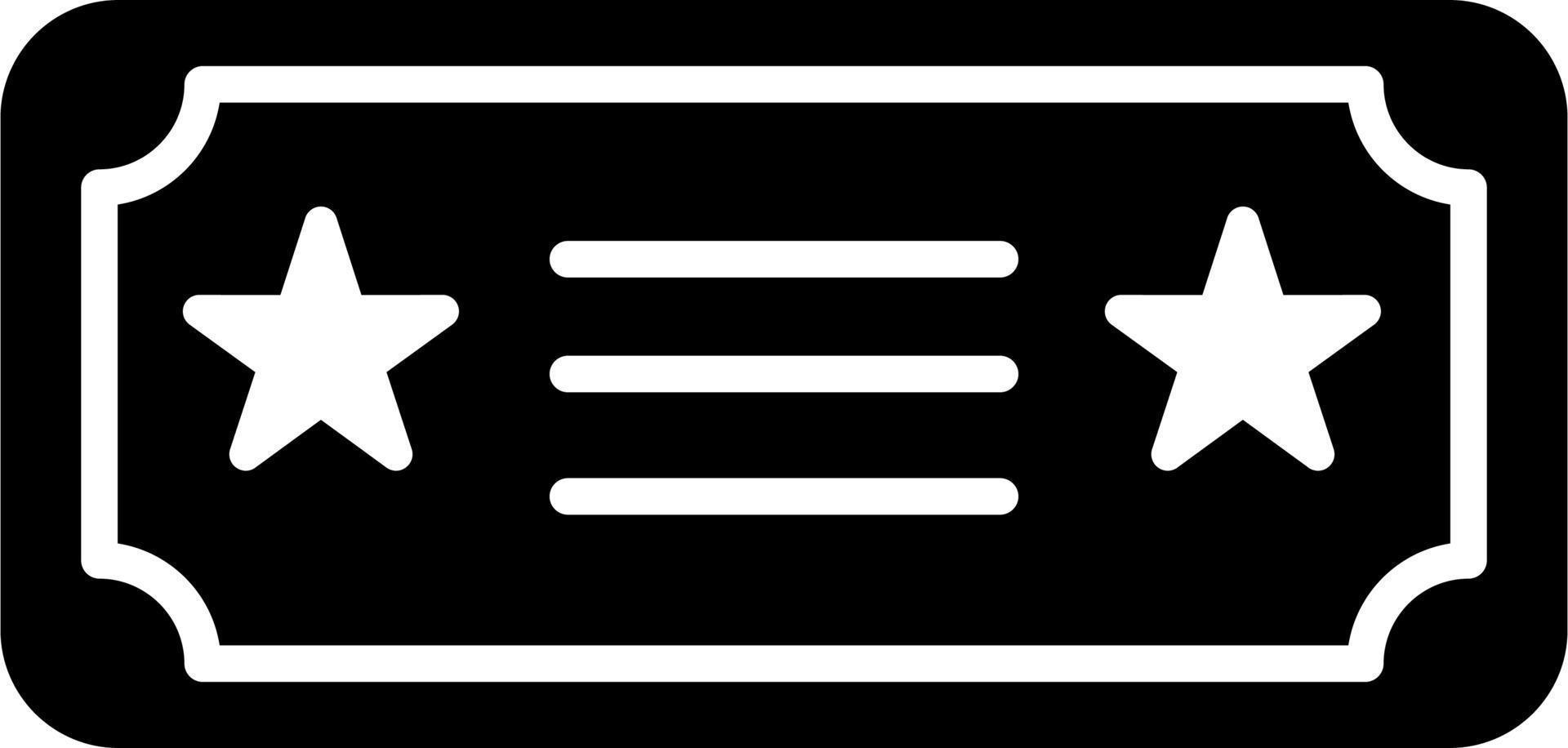 Ticket Vector Icon