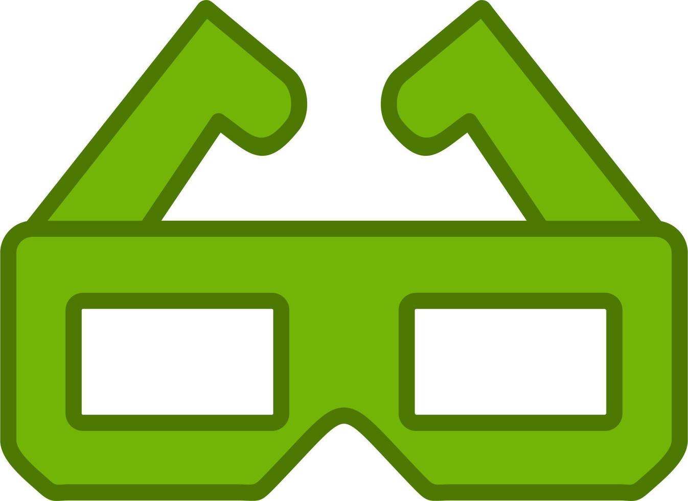 3d Glasses Vector Icon