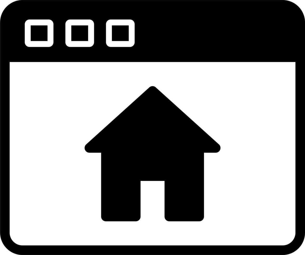 Home Page Vector Icon