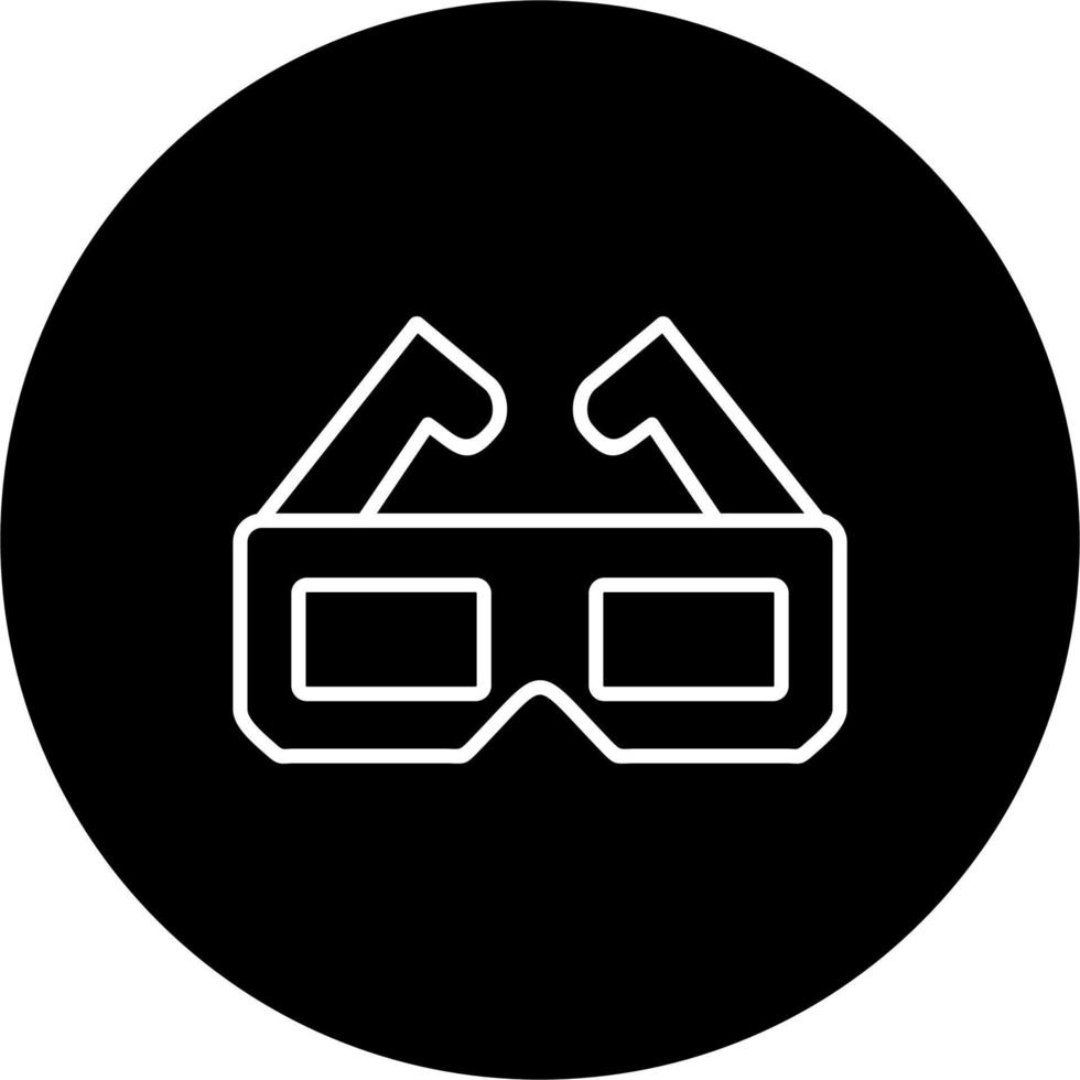 3d Glasses Vector Icon