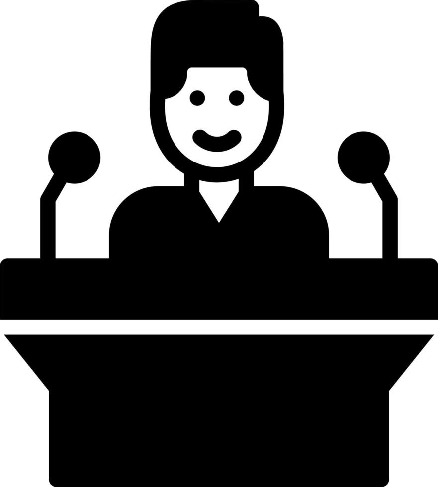 Public Speaking Vector Icon