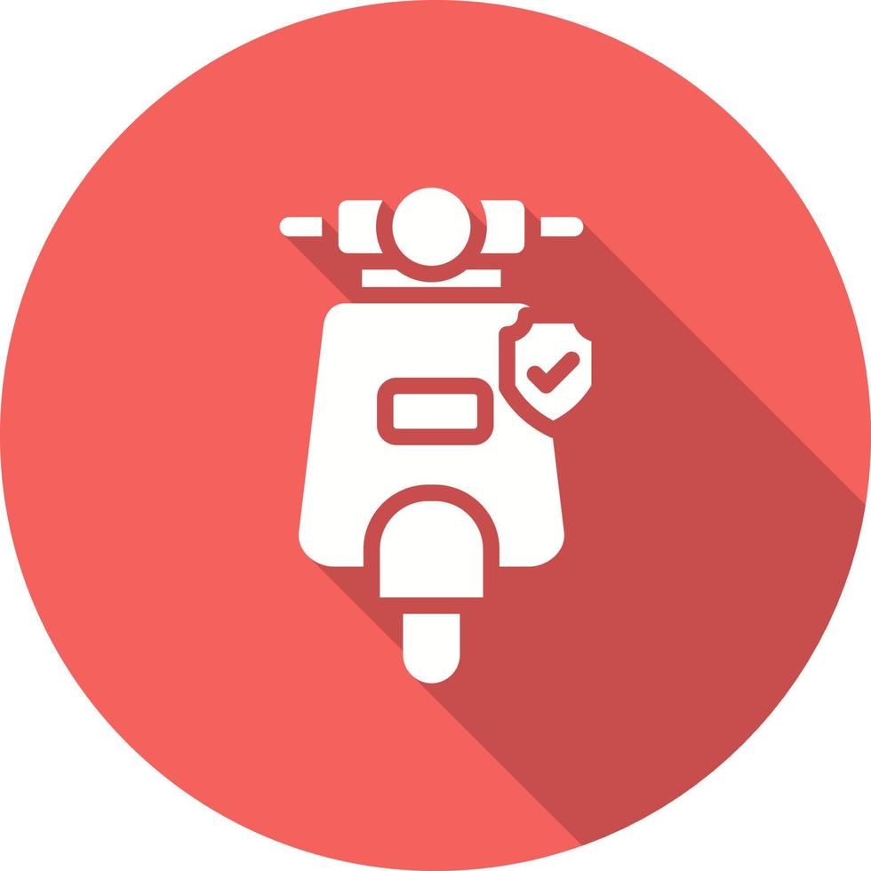 Scooter Insurance Vector Icon