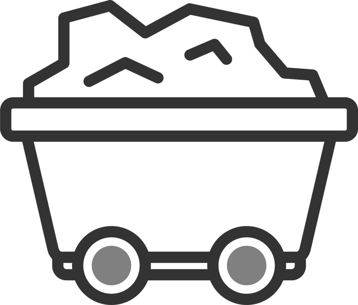 Mining Cart Vector Icon