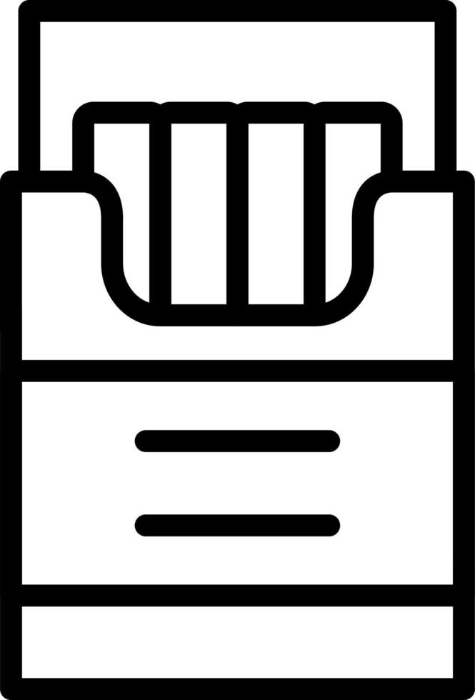 Cigarette Box Vector Icon