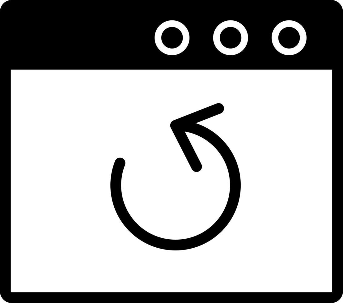 Browser Backup Vector Icon