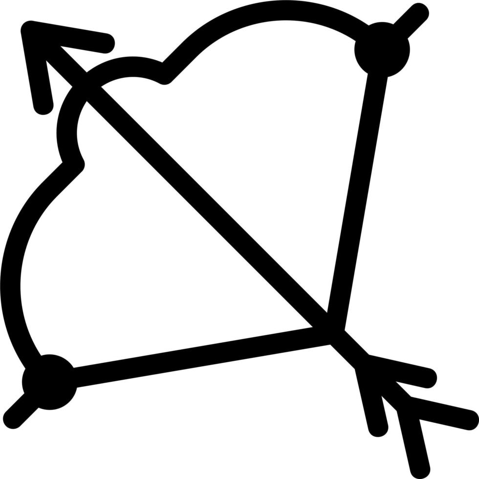vikingo arco vector icono