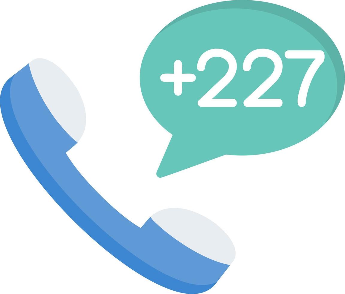 Niger Dial code Vector Icon