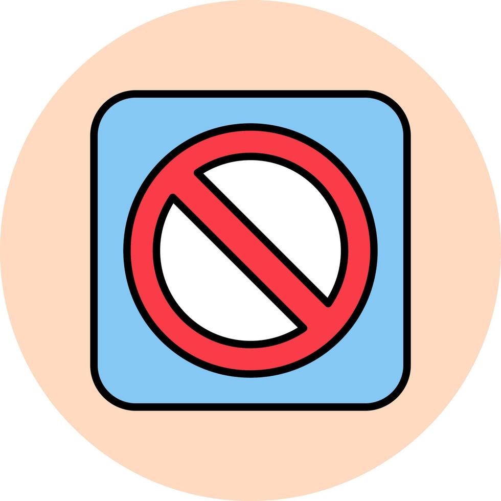 Prohibition Vector Icon