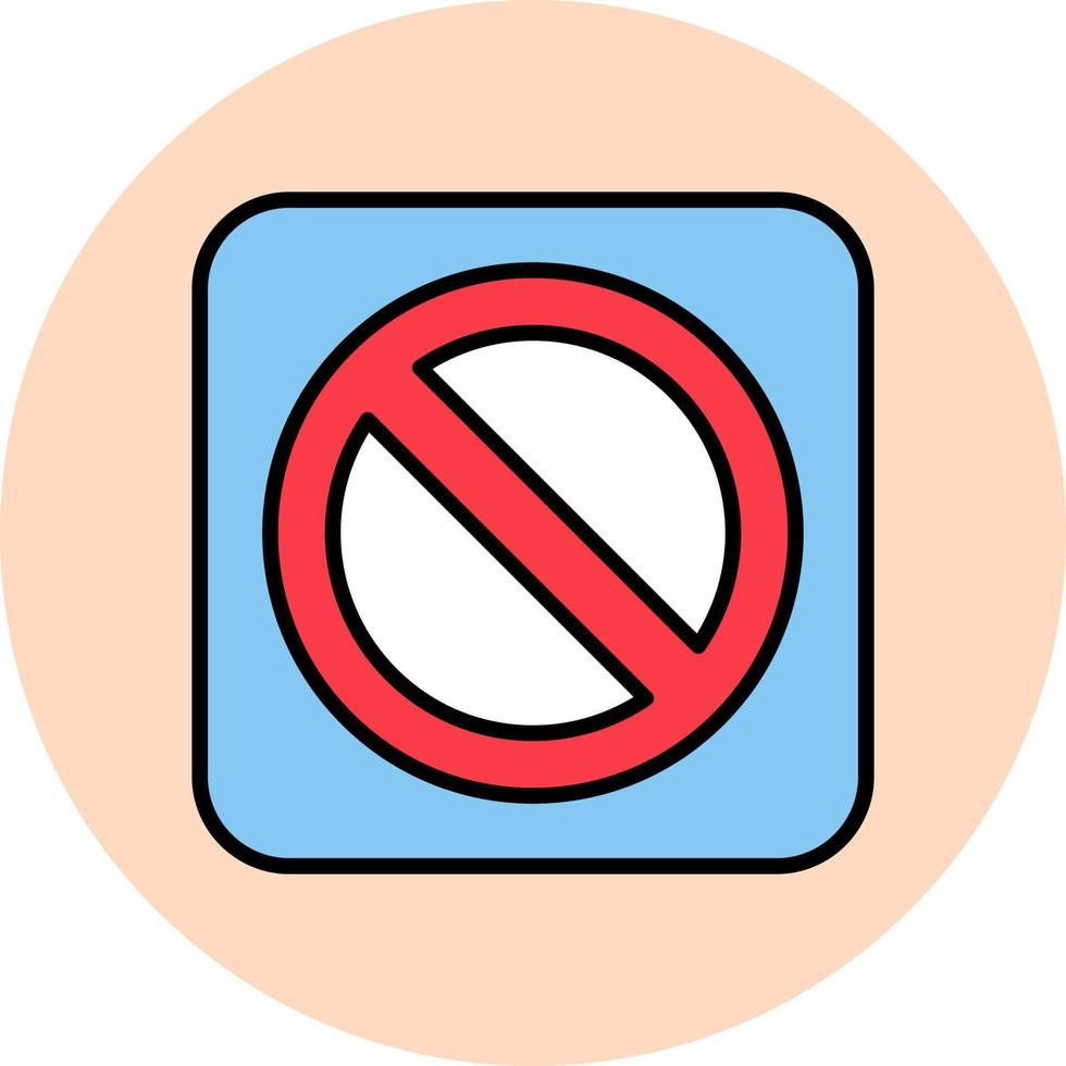 Prohibition Vector Icon