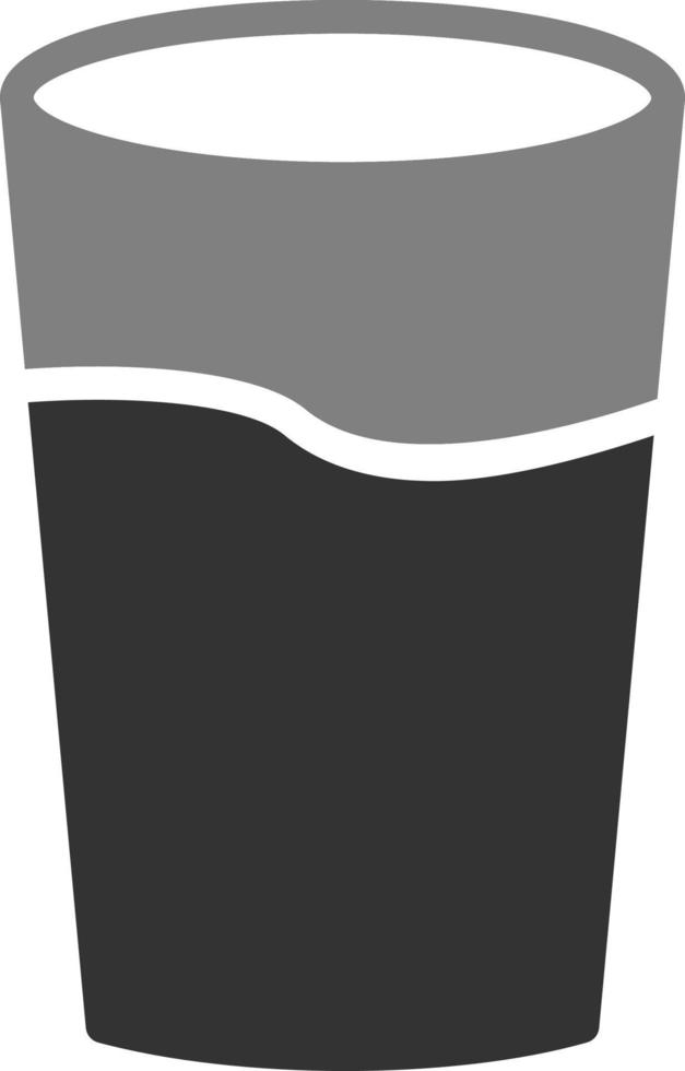 icono de vector de vaso de agua