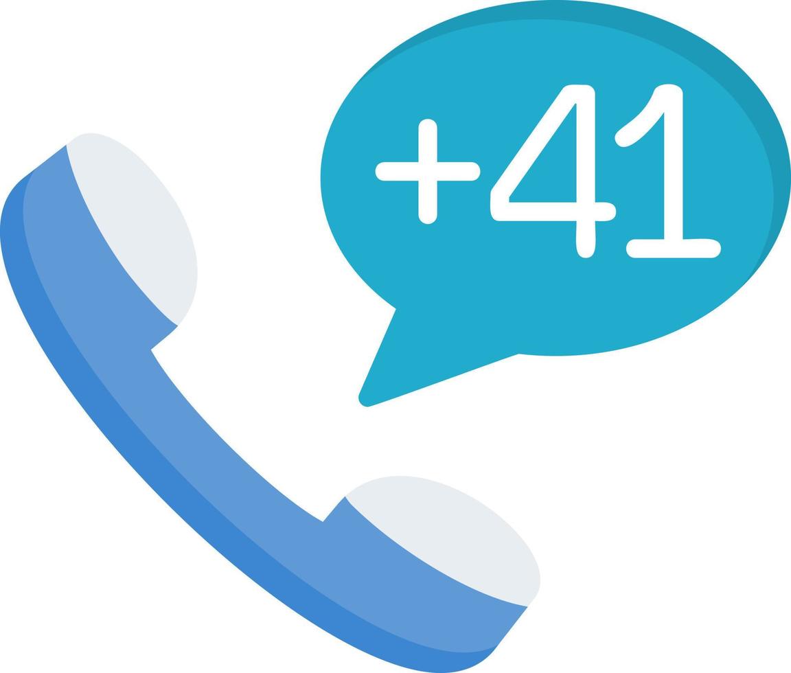 Switzerland Dial code Vector Icon
