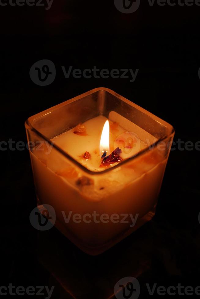 color candles slowly burning down in dark 21132796 Stock Photo at Vecteezy