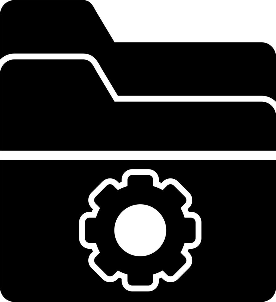 carpeta administración vector icono