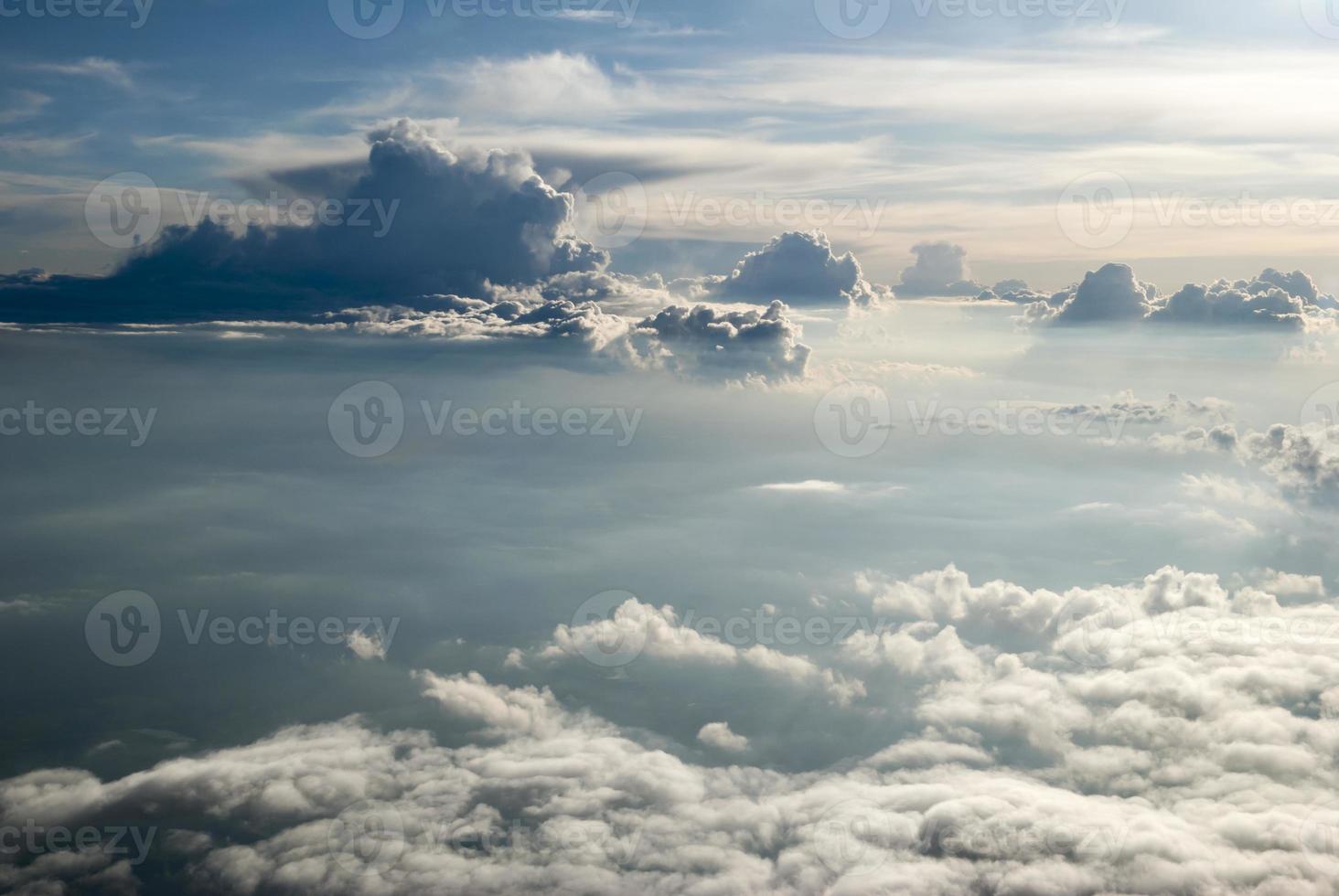 Aerial View With Clouds Over Europe photo