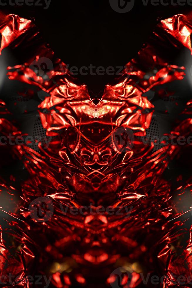 Colorful crumbled aluminum foliage macro abstract background modern big size high quality inspirational print photo