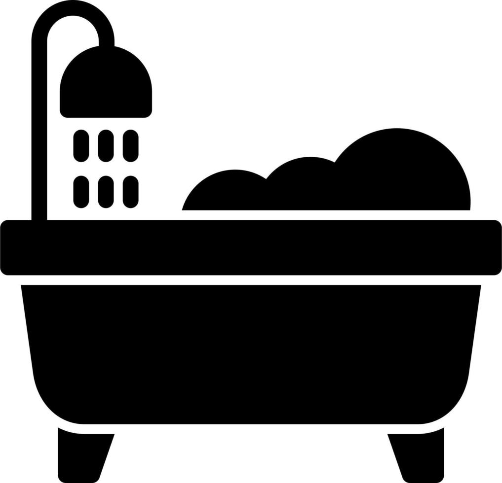 Bathtub Cleaning Vector Icon
