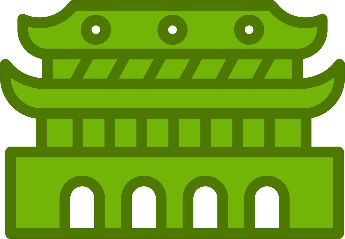 Forbidden City Vector Icon