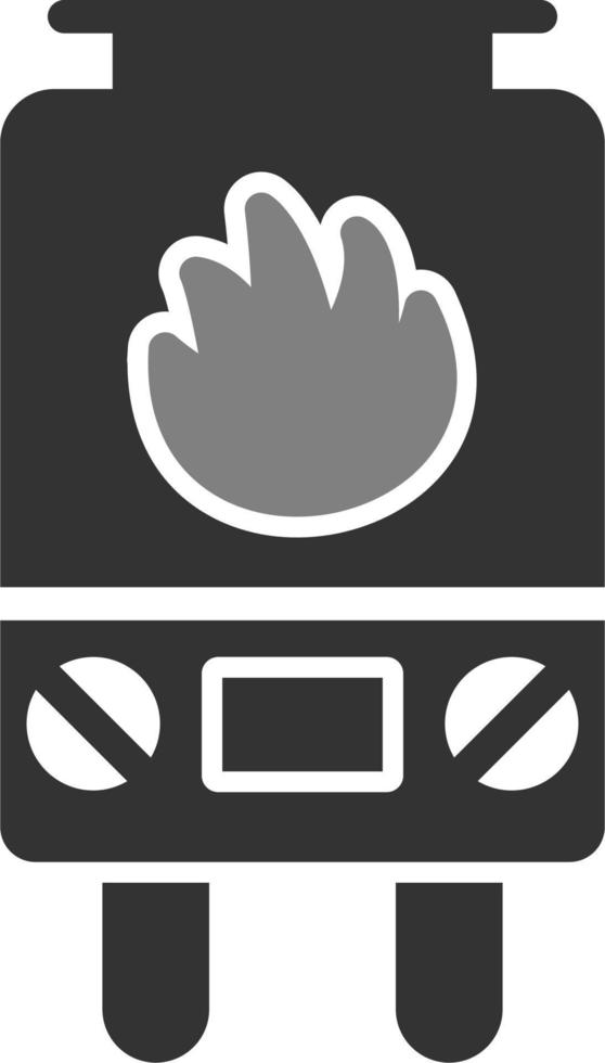 Gas Heater Vector Icon