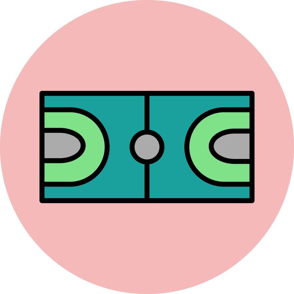 Basketball Court Icon vector