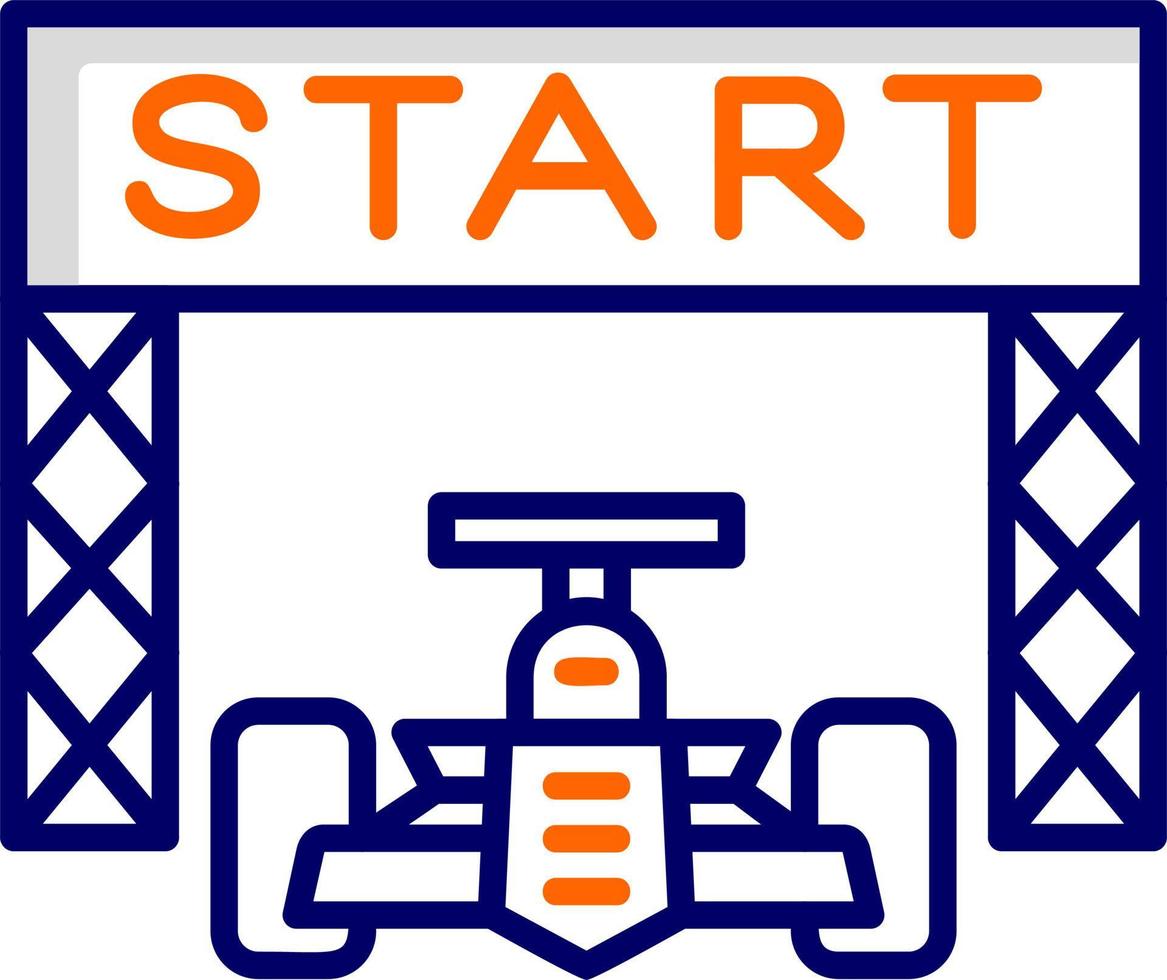 Starting Line Race vector