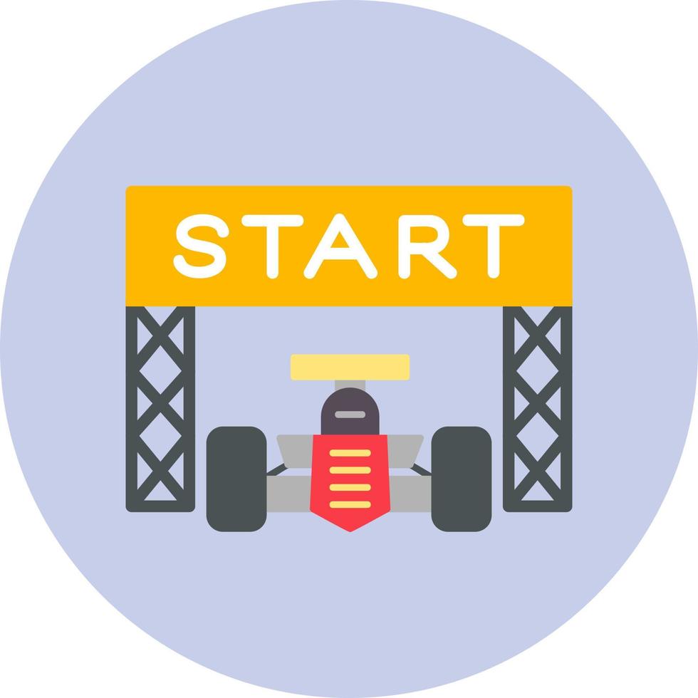 Starting Line Race vector