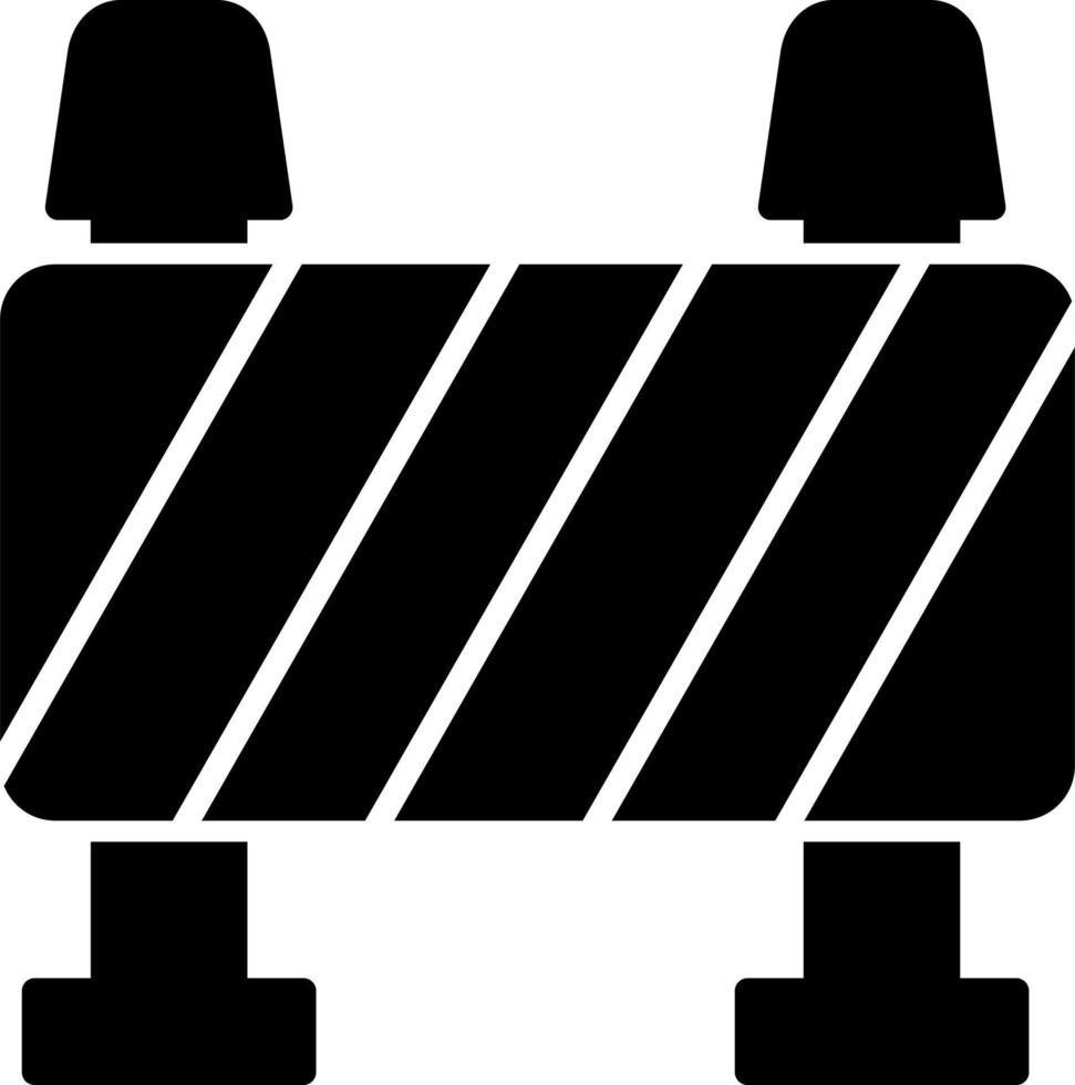 Road Block Vector Icon