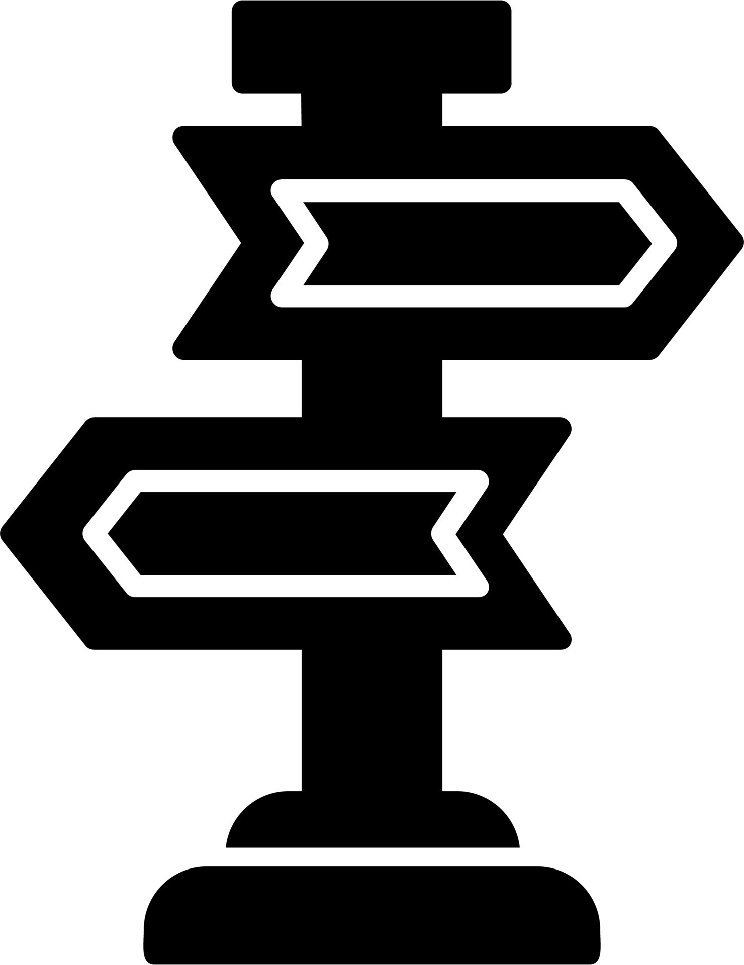 Signpost Vector Icon 21135108 Vector Art at Vecteezy