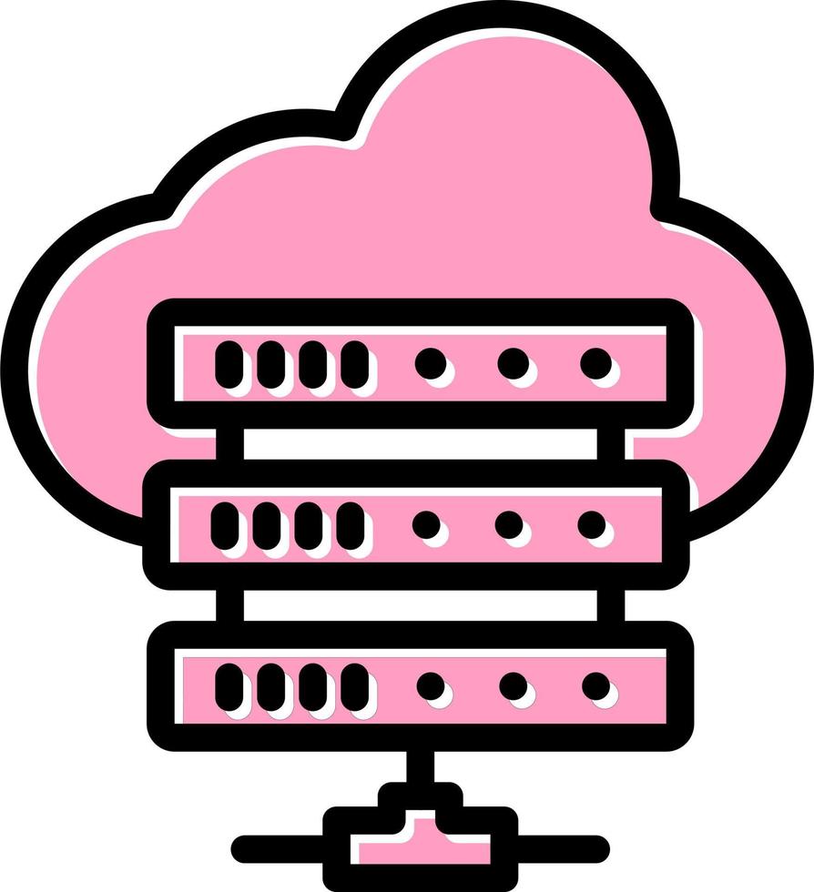 Cloud Server Icon vector
