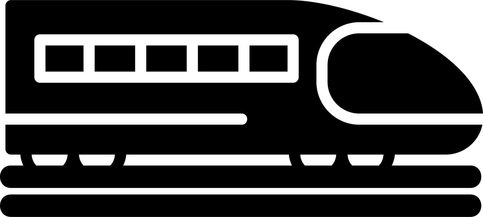 icono de vector de tren bala