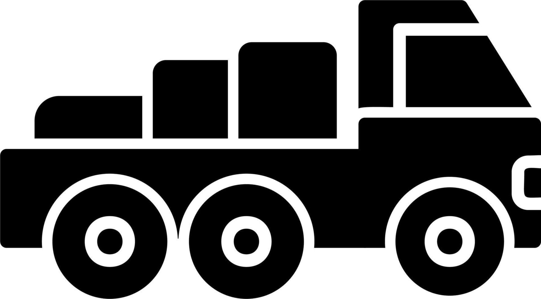 icono de vector de camioneta