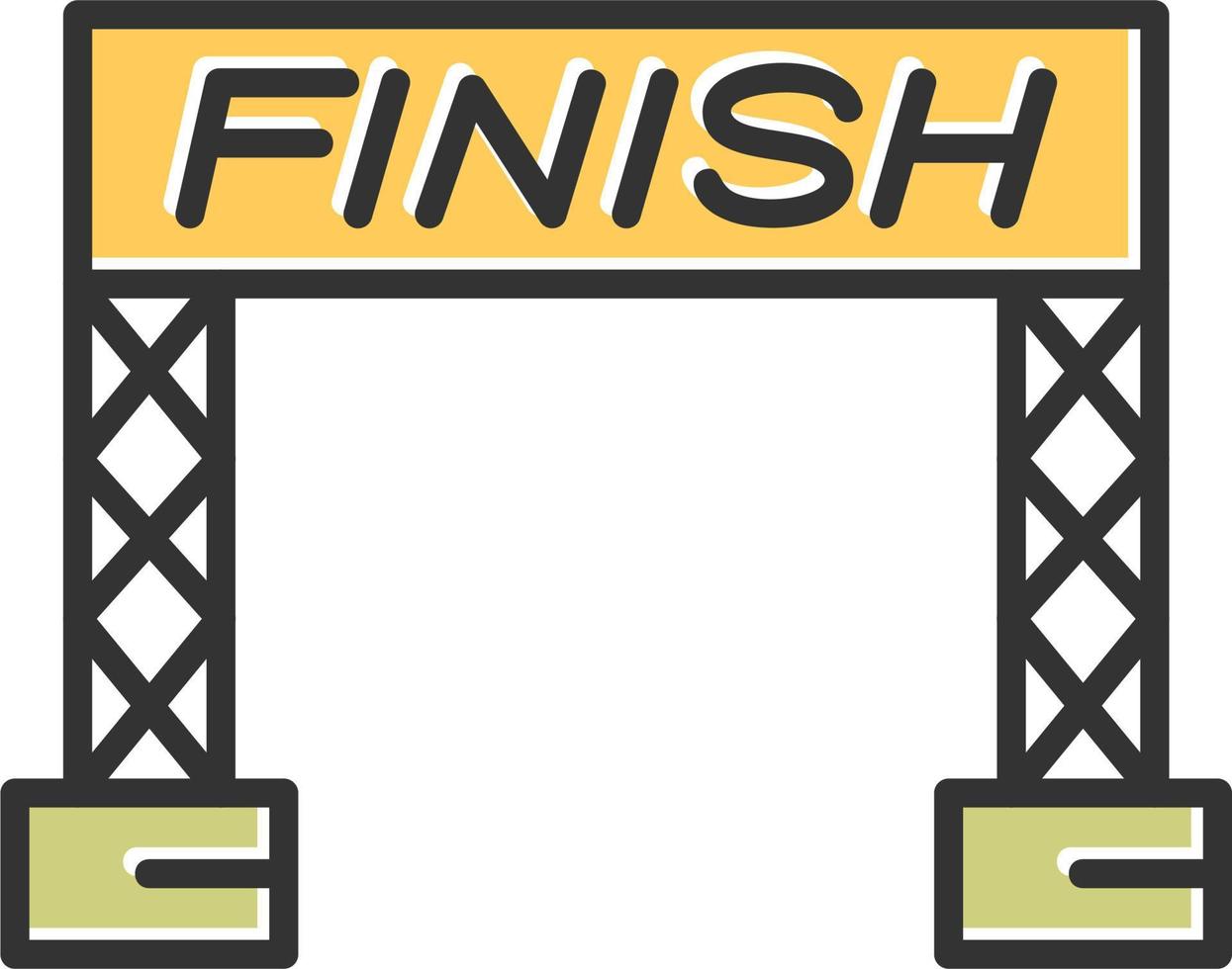 Finish Line Vector Icon