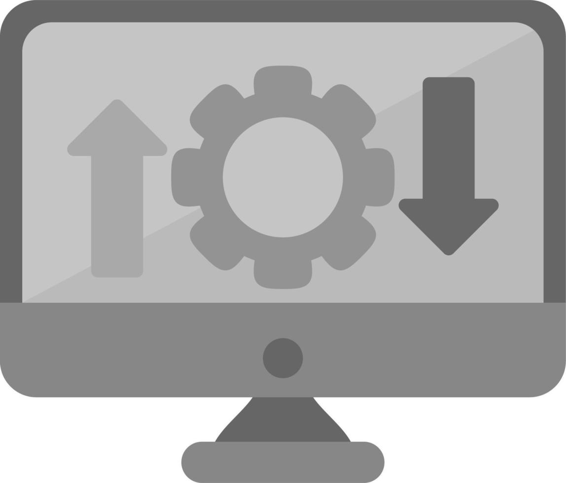 monitor de icono de vector