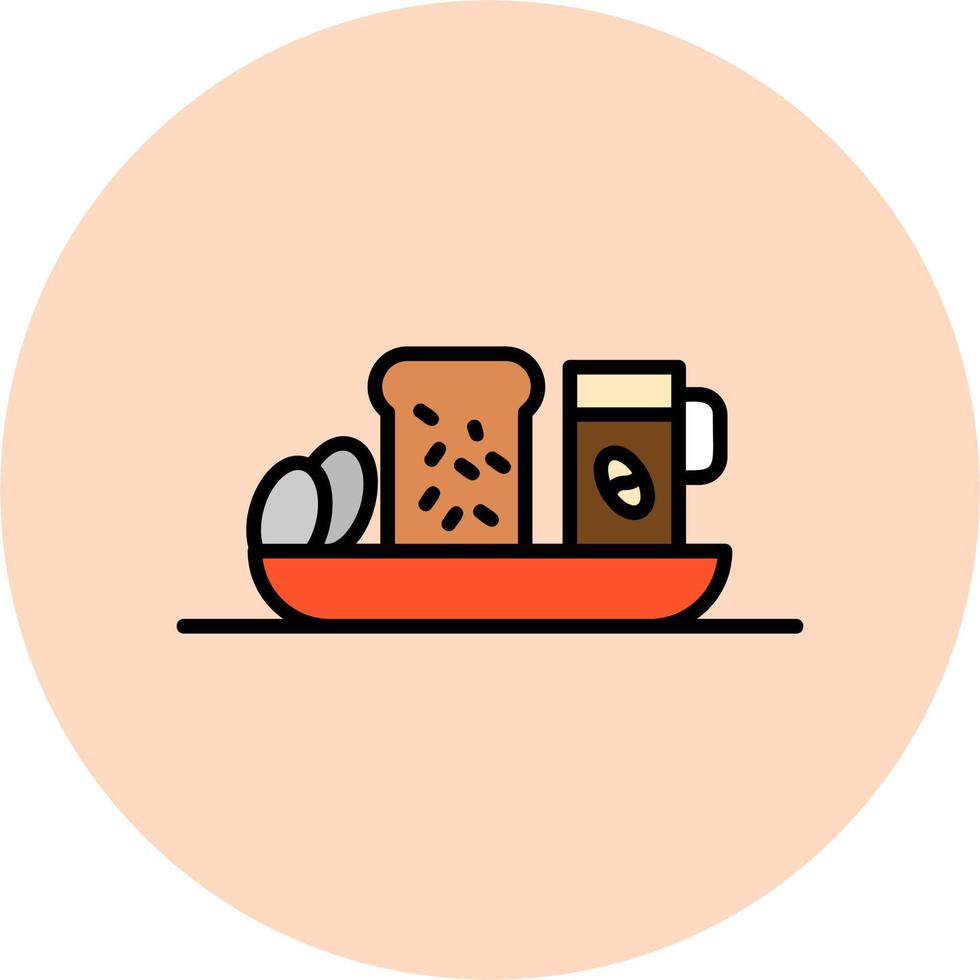 Breakfast Tray Icon vector
