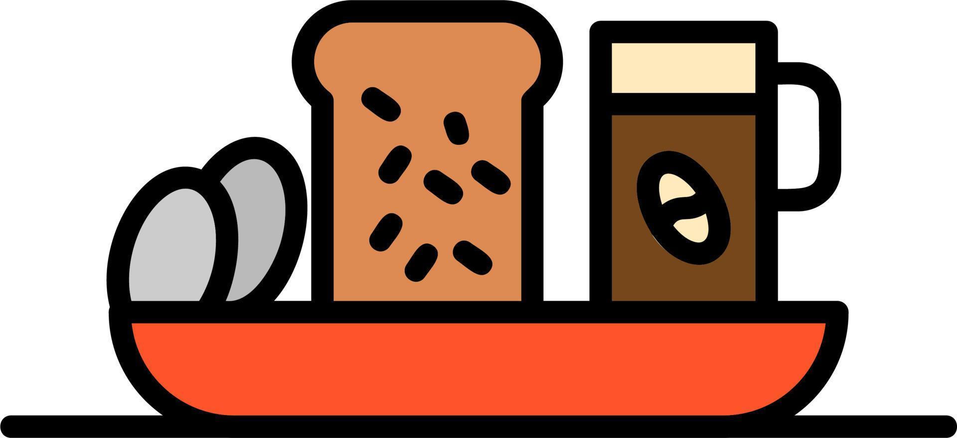 Breakfast Tray Icon vector