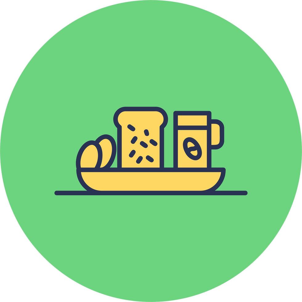 Breakfast Tray Icon vector