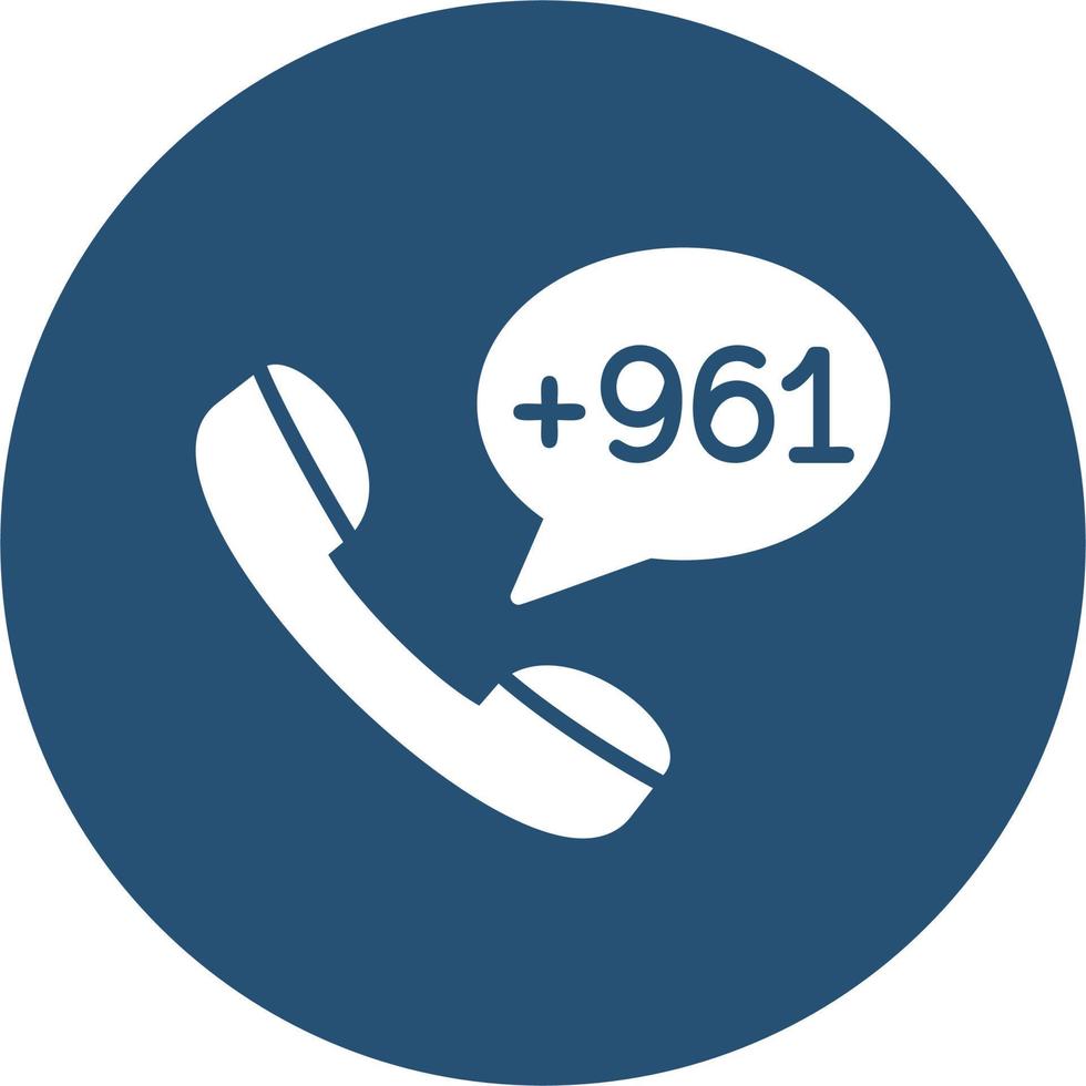 Lebanon Dial code Vector Icon