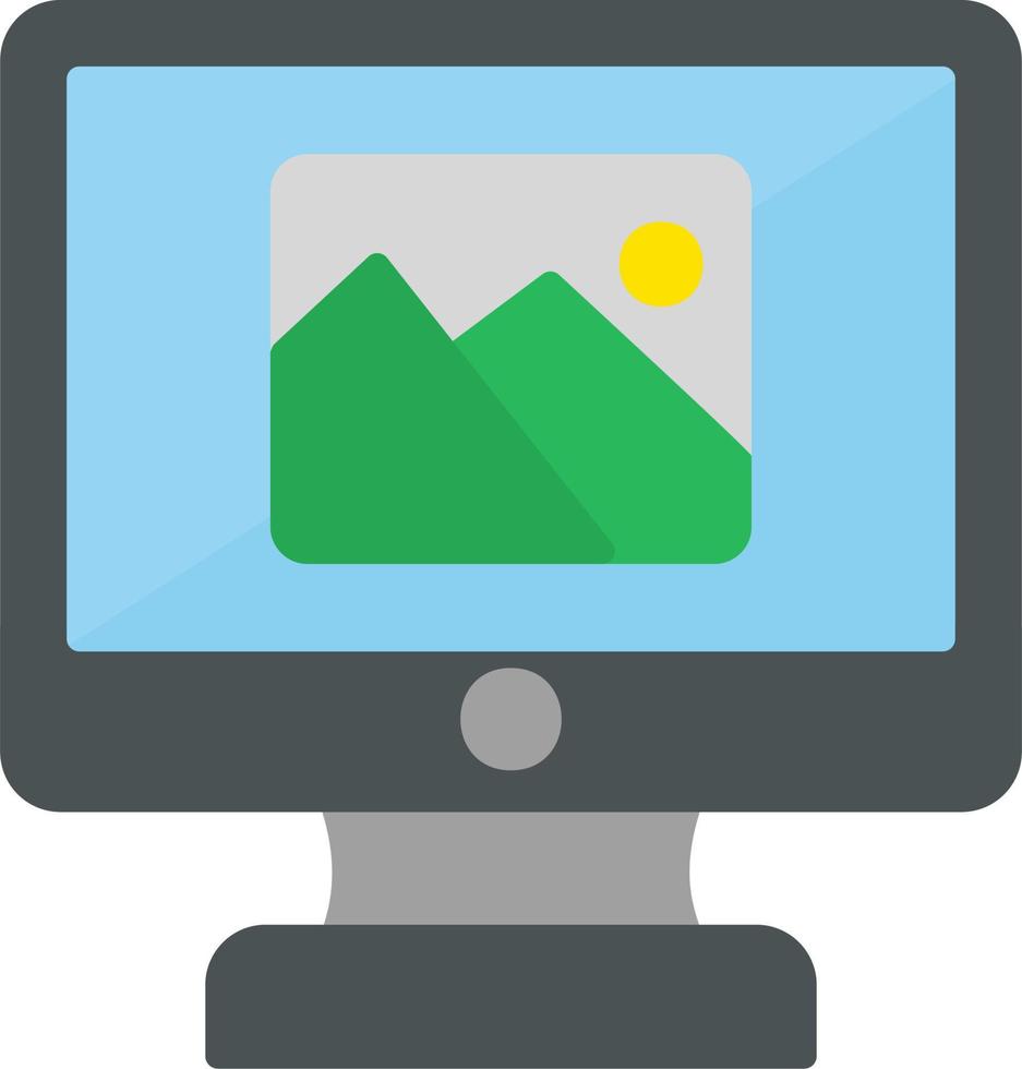 Computer Gallery Icon vector