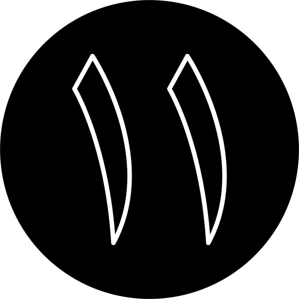 Arábica número once vector icono