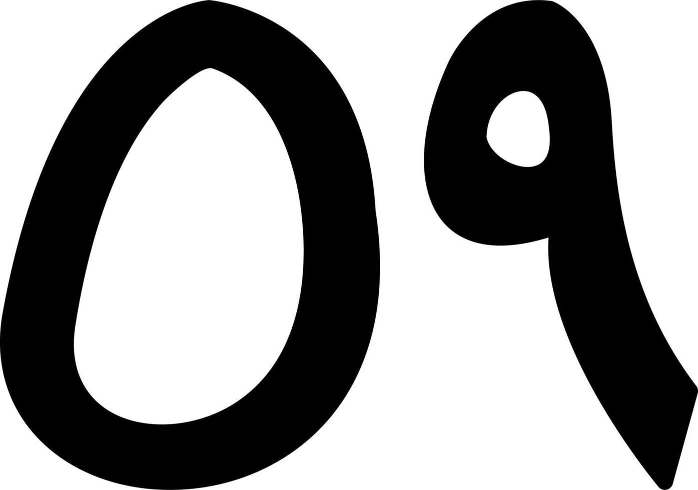 Arabic Number Fifty Nine Vector Icon
