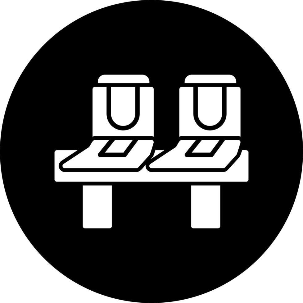 Metro bus Seats Vector Icon