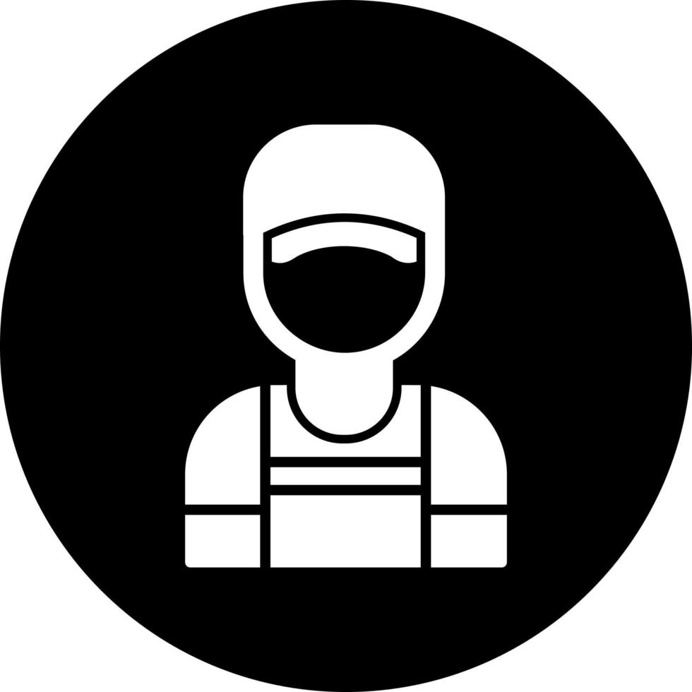 icono de vector de trabajador