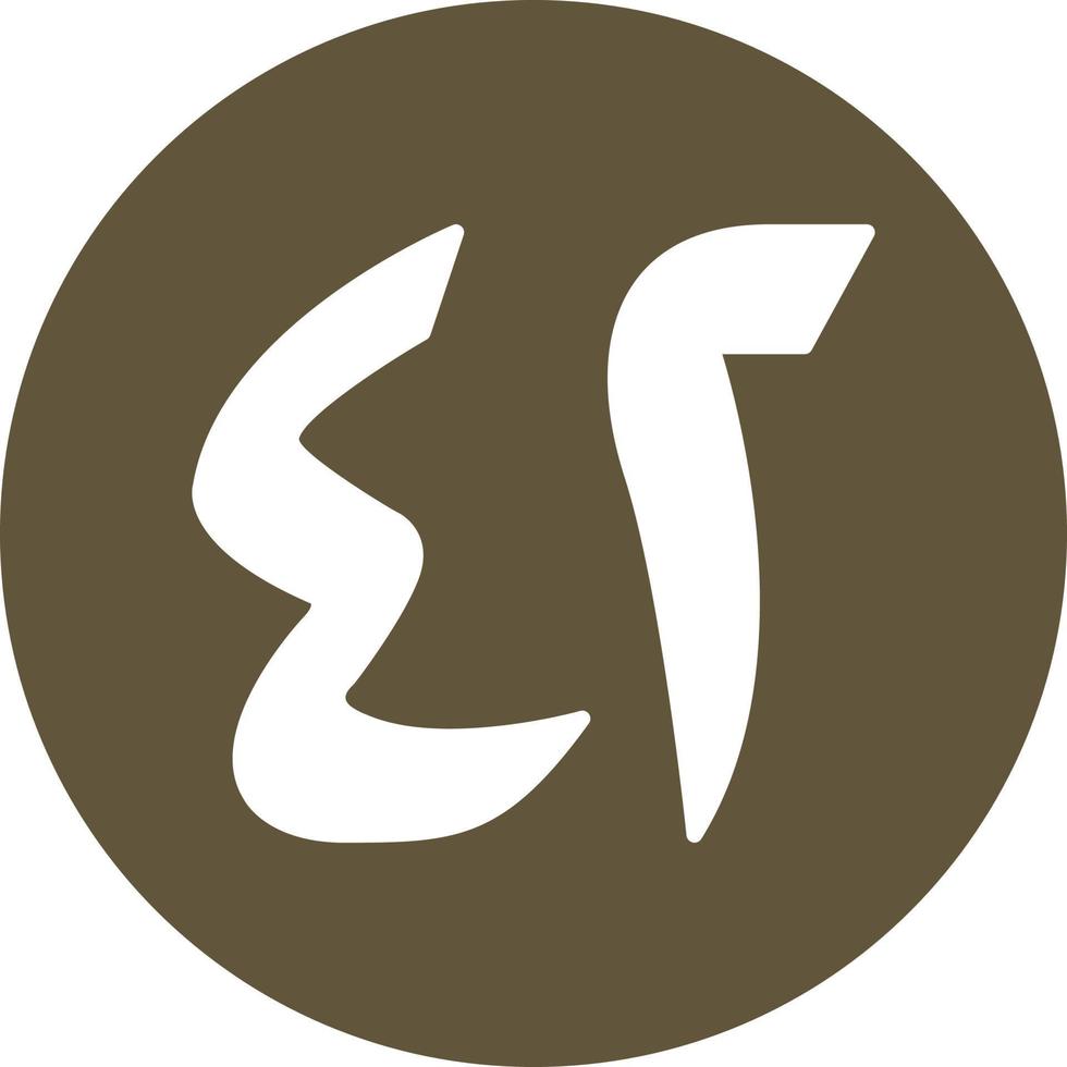 Arabic Number Forty Two Vector Icon