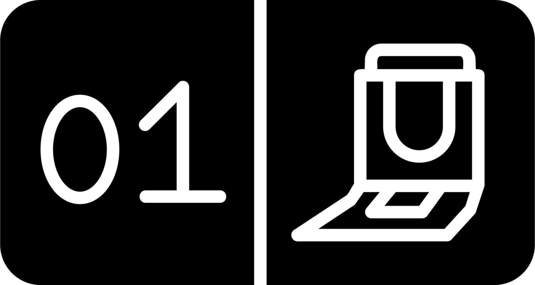 Seat Number One Vector Icon
