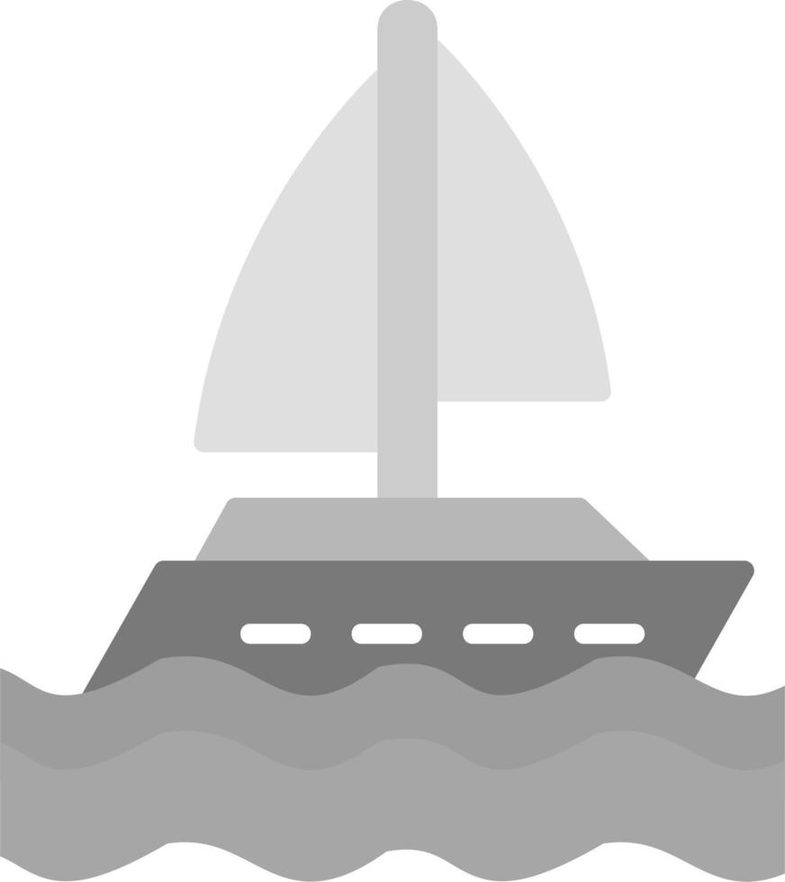 vela barco icono vector